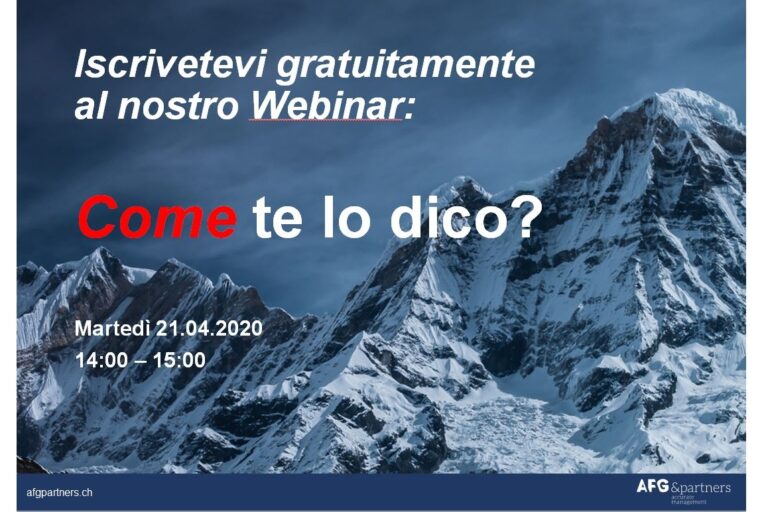 Webinar gratuito Come te lo dico Comunicare in modo intelligente2 Webinar gratuito Come te lo dico Comunicare in modo intelligente2