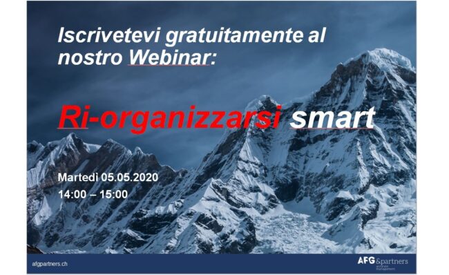 Webinar gratuito Ri-organizzarsi smart, su quali leve intervenire2